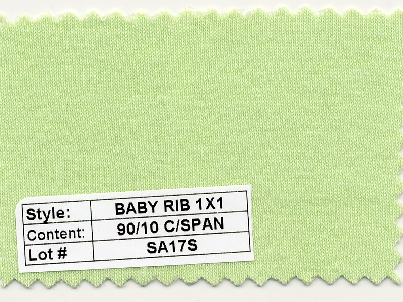 Baby Rib 1x1 Cotton Spandex